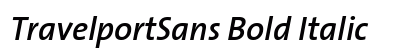 TravelportSans Bold Italic Preview