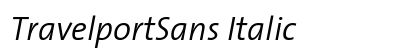 TravelportSans Italic Preview