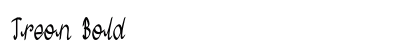 Treon Bold preview
