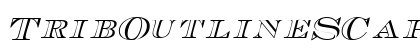 TribOutlineSCapsSSK Italic Preview