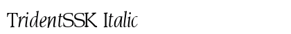 TridentSSK Italic preview