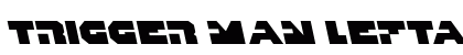 Trigger Man Leftalic Italic preview