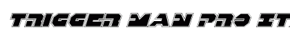 Trigger Man Pro Italic Italic preview