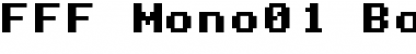 FFF Mono01 Bold Extended Regular Font
