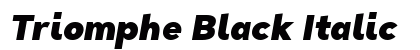 Triomphe Black Italic Preview