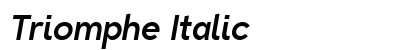 Triomphe Italic preview