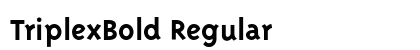 TriplexBold Regular preview