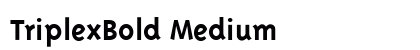 TriplexBold Medium Preview