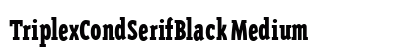 TriplexCondSerifBlack Medium Preview