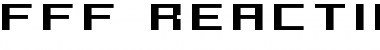 FFF Reaction Bold Extended Regular Font