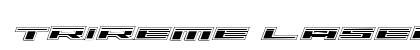 Trireme Laser Academy Italic Italic preview
