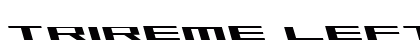 Trireme Leftalic Italic preview