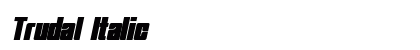 Trudal Italic Preview