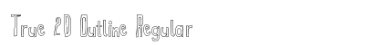 True 2D Outline Regular preview