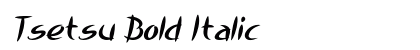 Tsetsu Bold Italic Preview