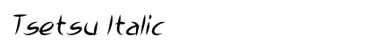Tsetsu Italic Preview