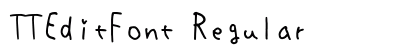 TTEditFont Regular preview