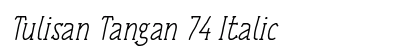 Tulisan Tangan 74 Italic preview