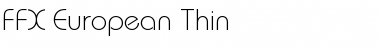 FFX European Thin Light Font