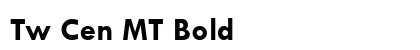 Tw Cen MT Bold preview