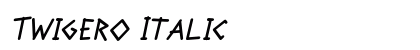 Twigero Italic preview