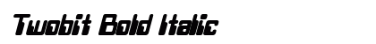 Twobit Bold Italic Preview