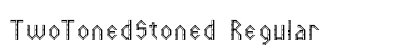 TwoTonedStoned Regular Font