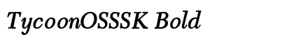 TycoonOSSSK Bold preview
