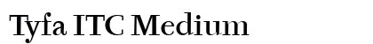 Tyfa ITC Medium Preview