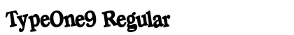 TypeOne9 Regular preview