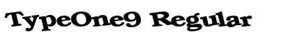 TypeOne9 Regular preview