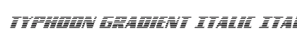 Typhoon Gradient Italic Italic preview