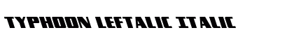 Typhoon Leftalic Italic preview