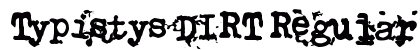Typistys DIRT Regular preview