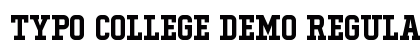 Typo College Demo Regular preview