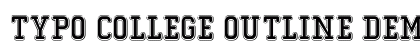 Typo College Outline Demo Regular preview