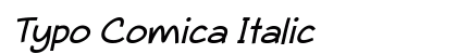 Typo Comica Italic preview