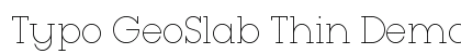 Typo GeoSlab Thin Demo Regular preview