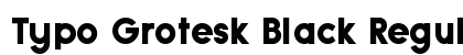 Typo Grotesk Black Regular Preview