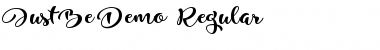 Just Be Demo Regular Font