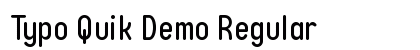 Typo Quik Demo Regular Preview