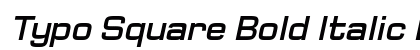 Typo Square Bold Italic Demo Regular preview