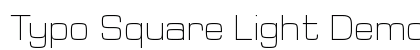 Typo Square Light Demo Regular preview