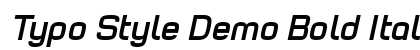 Typo Style Demo Bold Italic Preview