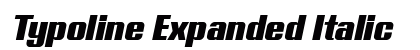 Typoline Expanded Italic preview
