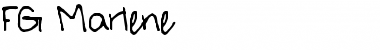 Download FG Marlene Font Download FG Marlene Font