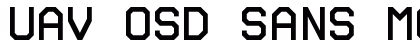 UAV OSD Sans Mono Regular preview