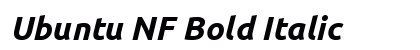 Ubuntu NF Bold Italic Preview