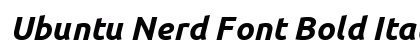 Ubuntu Nerd Font Bold Italic Preview
