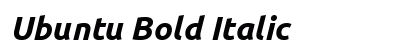 Ubuntu Bold Italic Font